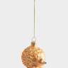 Игрушка елочная, 6x6 см, стекло, золотистая, Ежик, New year ANNA LAFARG ANLAF-DF24-KH076