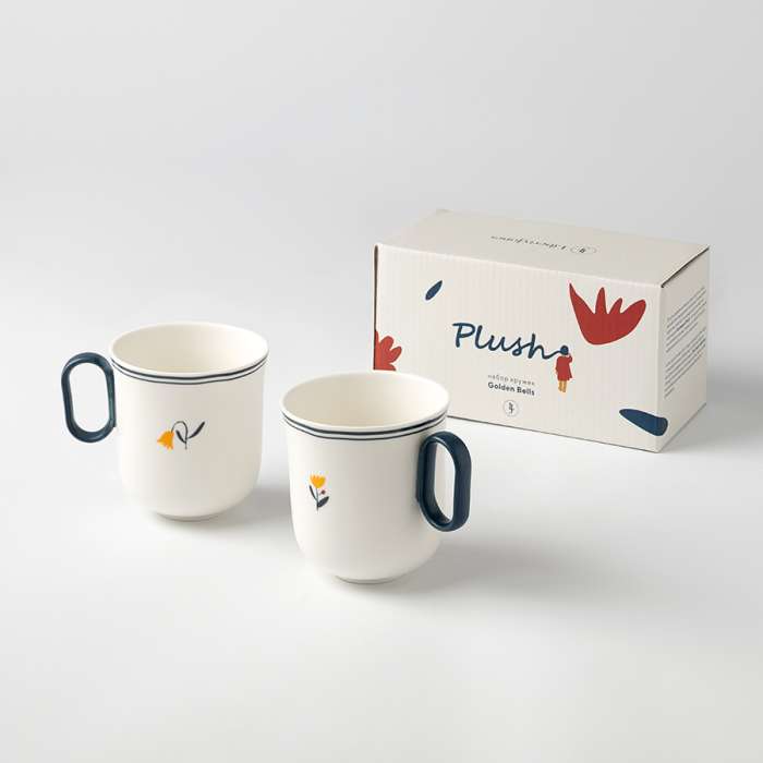 Набор кружек plush, golden bells, 400 мл, 2 шт. Liberty Jones LJ0000521