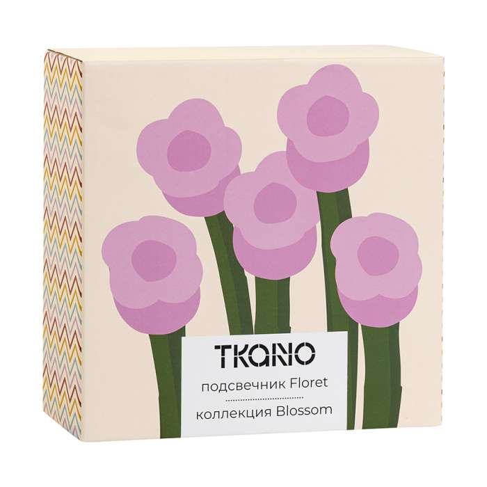 Подсвечник floret для трех свечей из коллекции blossom, 20 см Tkano TK26-DEC-CNH0003