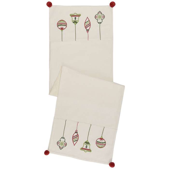 Дорожка с вышивкой christmas decorations из коллекции new year essential, 45х150 см Tkano TK23-TR0003