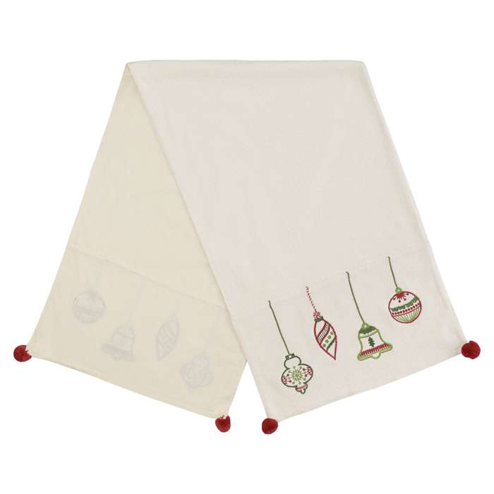 Дорожка с вышивкой christmas decorations из коллекции new year essential, 45х150 см Tkano TK23-TR0003