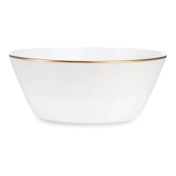Салатник порционный Narumi Золотая паутина 14 см, фарфор костяной