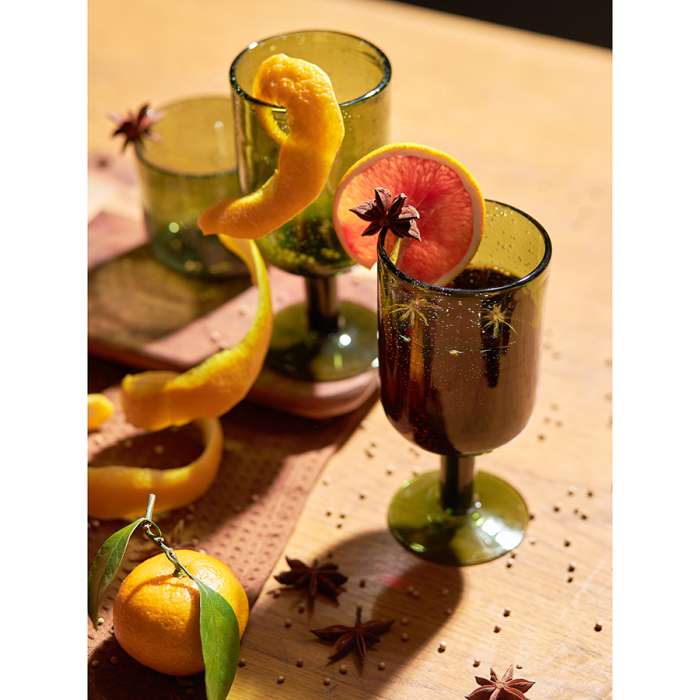 Набор бокалов для вина flowi, 410 мл, темно-зеленые, 2 шт. Liberty Jones LJ0000400