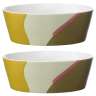 Набор из двух салатников горчичного цвета с авторским принтом из коллекции Freak Fruit, 16см TKANO TK22-TW_BW0005