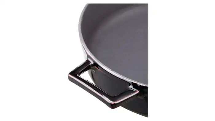 Кастрюля с крышкой низкая LAVA d28 см, 3,5 л, чугун, баклажан LV Y ST 28 PR K2 Purple