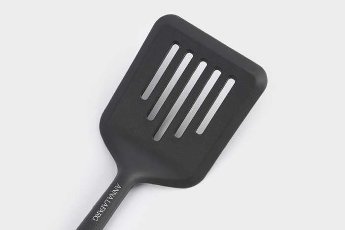 Лопатка с прорезями, 32 см, силикон, графитовая, Streak ANNA LAFARG ANLAF-HW-SL299A-3