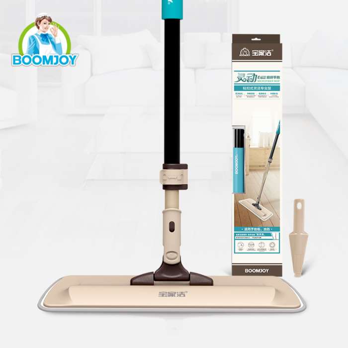 Смарт-швабра с насадкой из микрофибры на липучке BOOMJOY JY8836