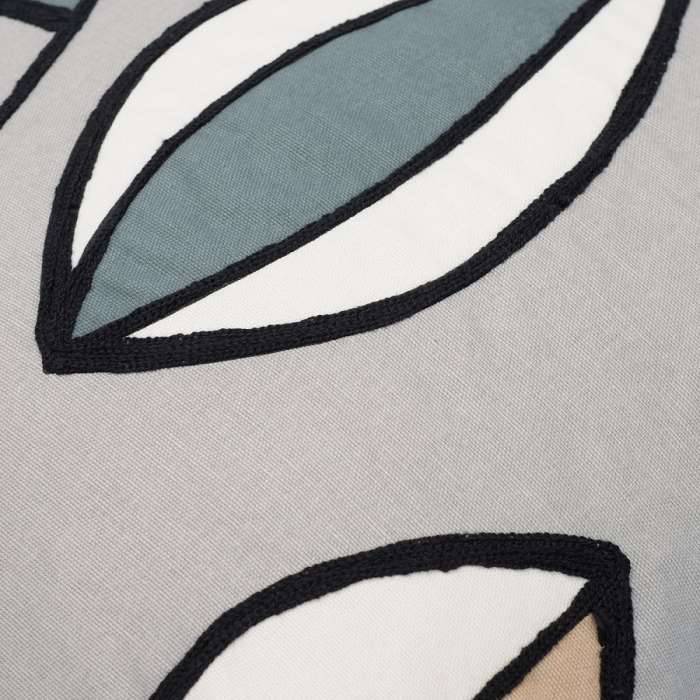 Чехол для подушки с двусторонним принтом "Гармония тайги", вышивкой и декоративной окантовкой TKANO TK18-CC0015