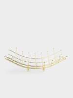 Корзина для фруктов, 28 см, металл, золотистая, Паутина, Spin ANNA LAFARG ANLAF-XIAO0-02