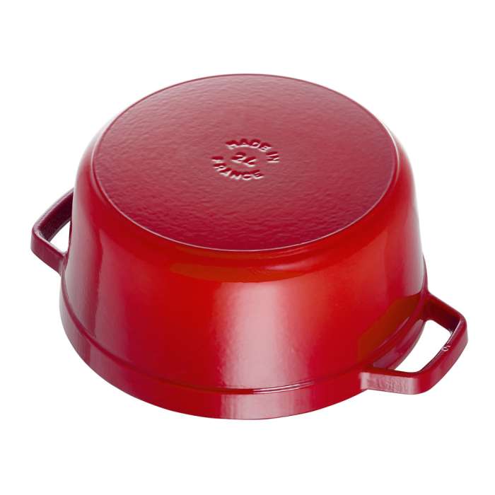 Кокот круглый, 26 см, 5,2 л, вишневый STAUB 1102606