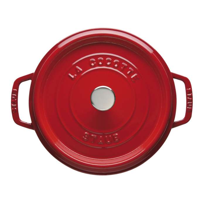 Кокот круглый, 26 см, 5,2 л, вишневый STAUB 1102606