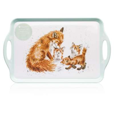 Поднос прямоугольный с ручками Pimpernel &quot;Забавная фауна.Лиса&quot; 48х29,5см