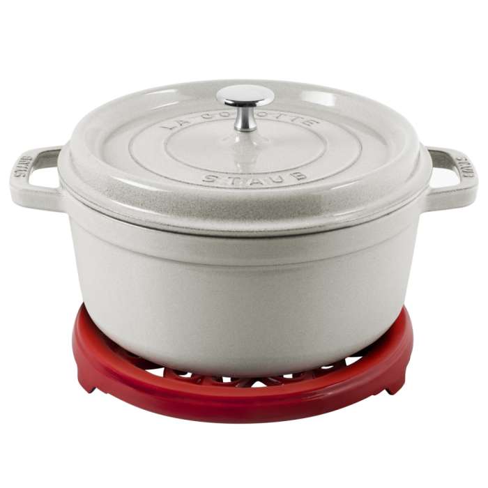 Подставка под горячее чугунная, 23 см, вишневая STAUB 1601006