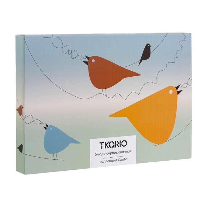 Блюдо сервировочное из коллекции canto, 36х25см Tkano TK26-TW_SRV0001