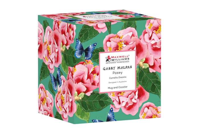 Кружка с подставкой Камелии, 0,4 л, Maxwell & Williams, MW496-HV0328