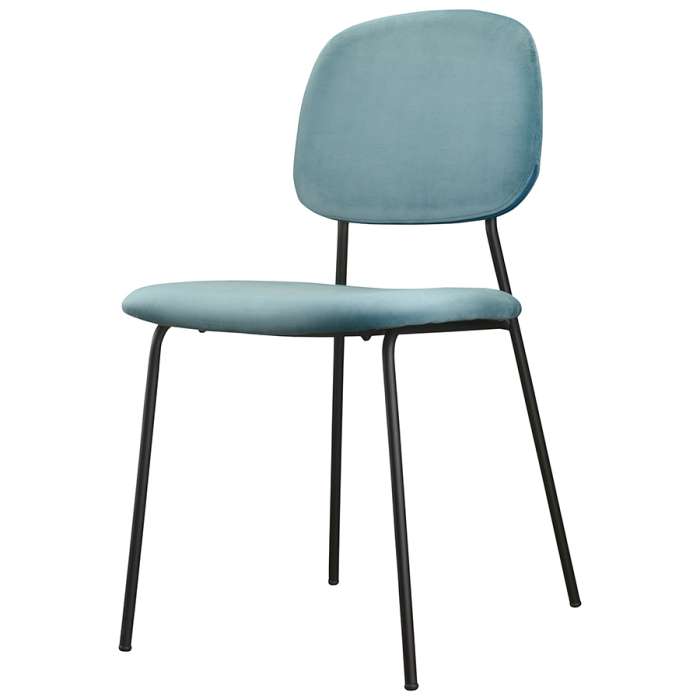 Стул tilla, велюр, темно-бирюзовый Bergenson Bjorn FH-TL-CH-PL-TRQ