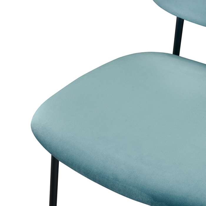 Стул tilla, велюр, темно-бирюзовый Bergenson Bjorn FH-TL-CH-PL-TRQ