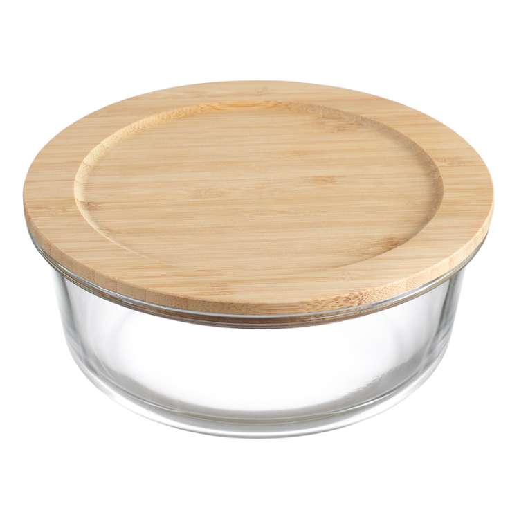 Контейнер для запекания и хранения с крышкой из бамбука, 950 мл SMART SOLUTIONS LBA950RD