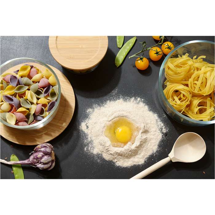 Контейнер для запекания и хранения с крышкой из бамбука, 950 мл SMART SOLUTIONS LBA950RD