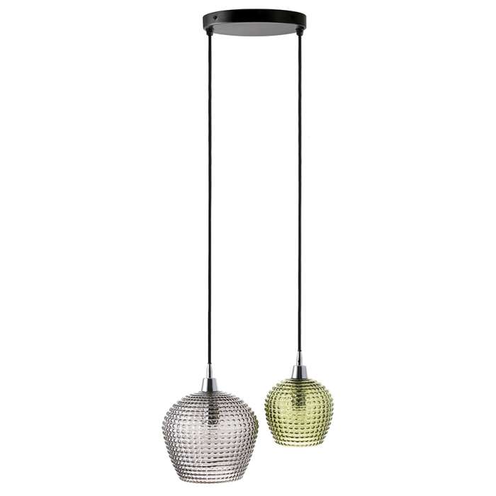 Светильник подвесной каскадный aurora, D40 см, зеленый/серый Bergenson Bjorn BB0000561