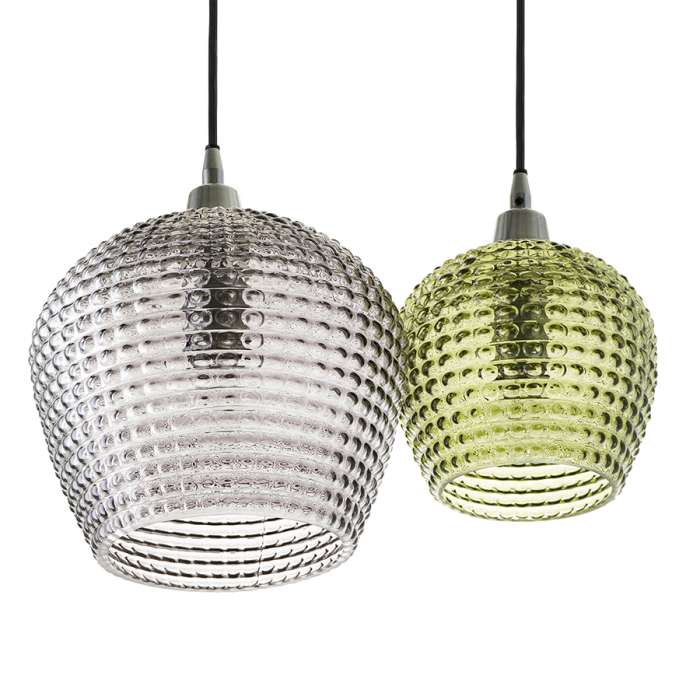 Светильник подвесной каскадный aurora, D40 см, зеленый/серый Bergenson Bjorn BB0000561