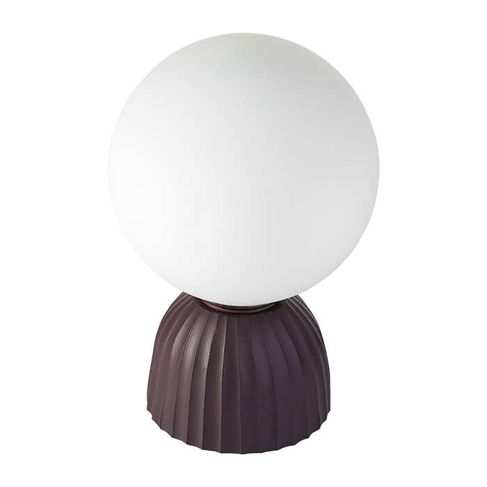 Лампа настольная texture moon, D20х29 см, вишневая Bergenson Bjorn BB0000576