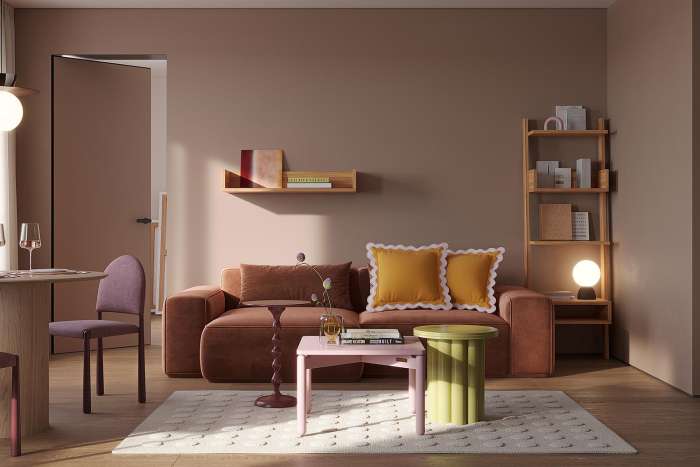 Лампа настольная texture moon, D20х29 см, вишневая Bergenson Bjorn BB0000576