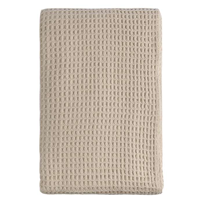 Плед из шерсти бежево-серого цвета из коллекции essential, 130х180 см Tkano TK23-TH0003