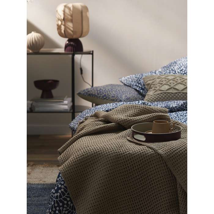 Плед из шерсти бежево-серого цвета из коллекции essential, 130х180 см Tkano TK23-TH0003