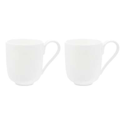 Набор кружек Decor de table Плиссе 350 мл, 2 шт, фарфор костяной, п/к