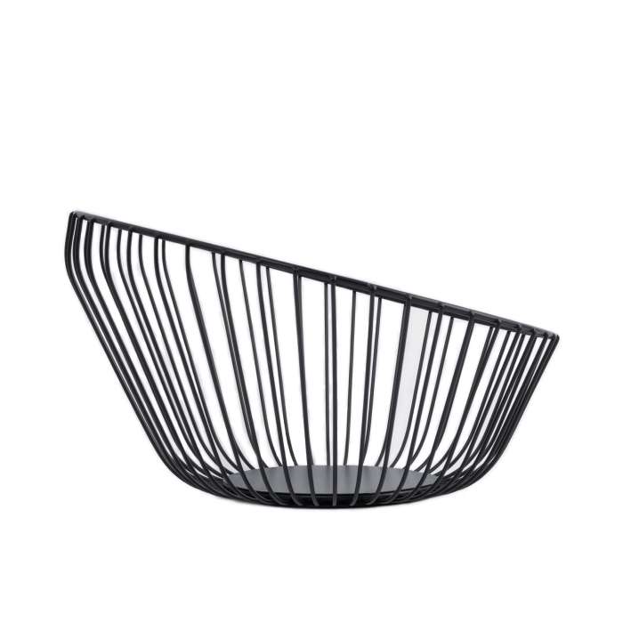 Корзина для фруктов, 25 см, металл, черная, Прутья, Spin ANNA LAFARG ANLAF-XIAO0-03