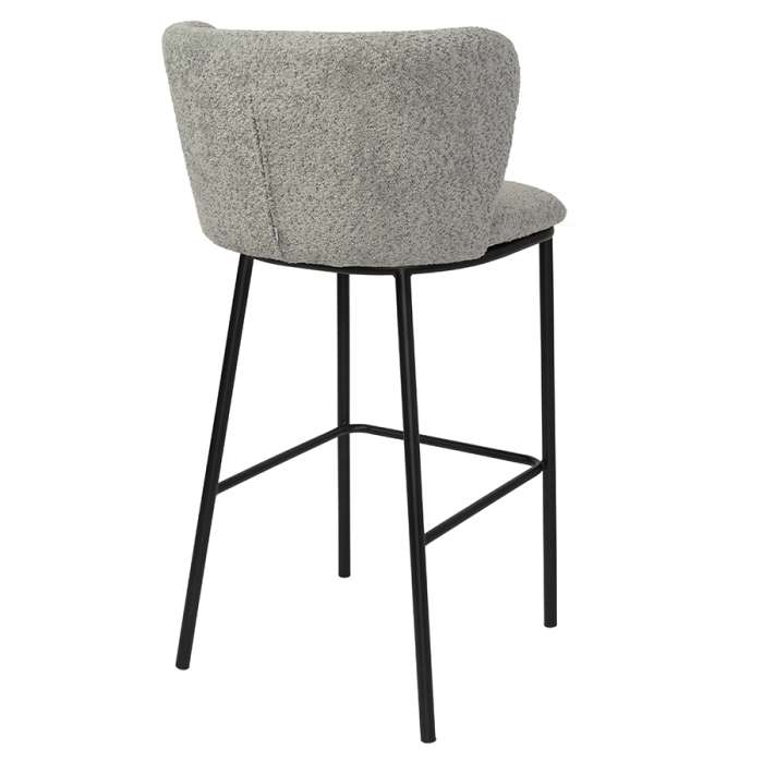 Стул барный foggy, букле, серый Bergenson Bjorn BB0001050