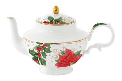 Чайник Пуансеттия и ягоды, 0,8 л EASY LIFE EL-R1726/POBE