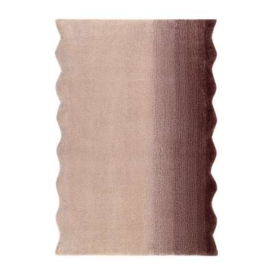 Ковер из шерсти over horizon цвета марсала из коллекции trendy ruffles, 60х90 см Tkano TK25-DR0006