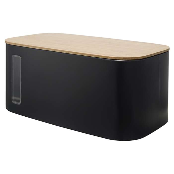 Хлебница kaffi, 39,7х23х17,6 см, матовая черная Smart Solutions JY-SS-KF-BBZP-MB