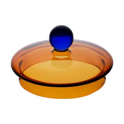 Крышка стеклянная для чайника заварочного orb, синяя/янтарная Liberty Jones LJ0000669