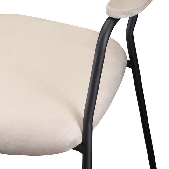 Стул eirill, велюр, серо-бежевый Bergenson Bjorn FH-ERL-ARMCH-PL-TP