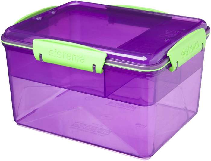 Контейнер двухуровневый с разделителями 2,3л SISTEMA LUNCH 41665