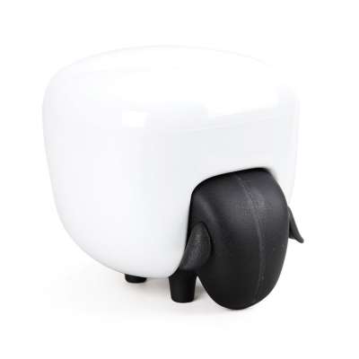 Держатель для ватных дисков Sheep чёрный-белый QUALY QL10227-BK-WH