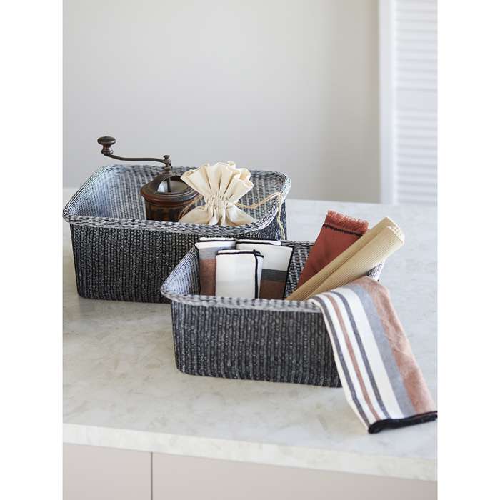 Набор из 4-х корзин для хранения sustainable collection, черный Bergenson Bjorn BB0000675