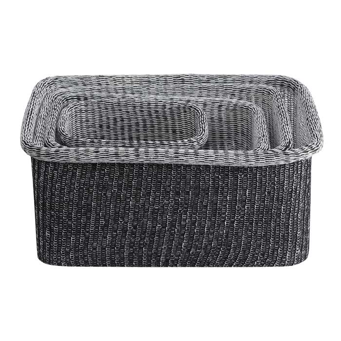 Набор из 4-х корзин для хранения sustainable collection, черный Bergenson Bjorn BB0000675