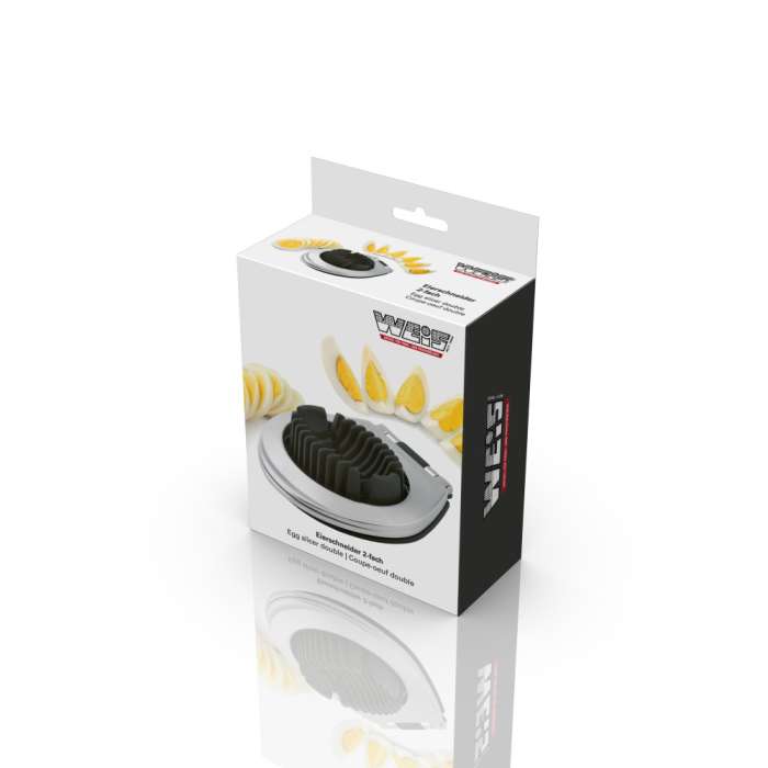 Яйцерезка 2 в 1 Weis слайсы и дольки, 12х9,5 см, сталь нержавеющая W-15113