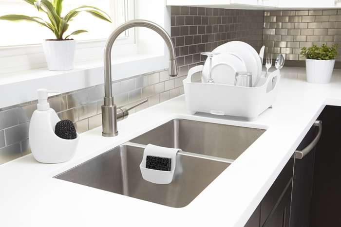 Диспенсер для мыла с подставкой для губки joey, 590 мл, белый UMBRA 330750-660