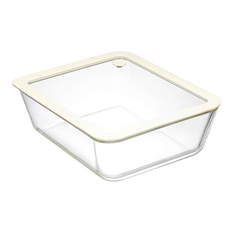 Контейнер для запекания и хранения стеклянный с вакуумным эффектом, 2,6 л, молочный Smart Solutions SS0000288