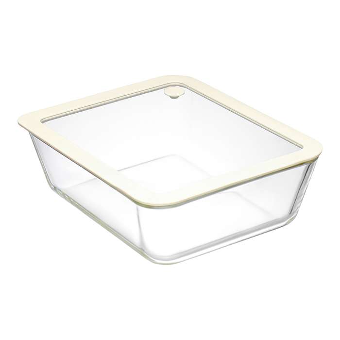 Контейнер для запекания и хранения стеклянный с вакуумным эффектом, 2,6 л, молочный Smart Solutions SS0000288