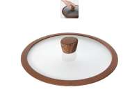 Стеклянная крышка с силиконовым ободом, 26 см, NADOBA GRETA 751312