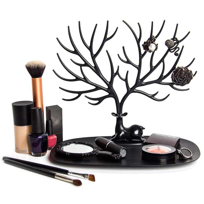 Дерево для украшений малое deer, черное QUALY QL10171-BK