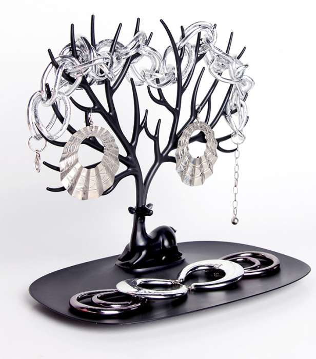 Дерево для украшений малое deer, черное QUALY QL10171-BK