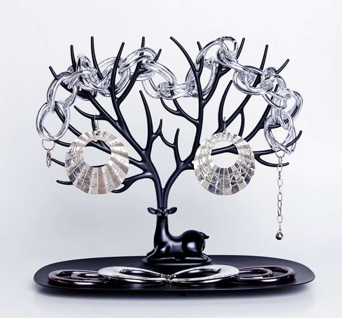 Дерево для украшений малое deer, черное QUALY QL10171-BK