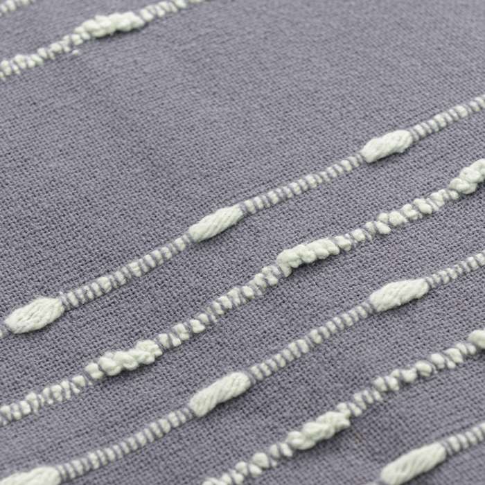 Покрывало из хлопка серого цвета с декоративной строчкой из коллекции ethnic, 180х250 см Tkano TK19-BS0011